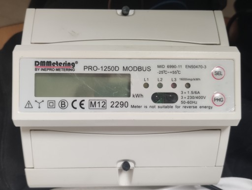 Inepro DMMetering PRO-1250D Modbus RS485 MID