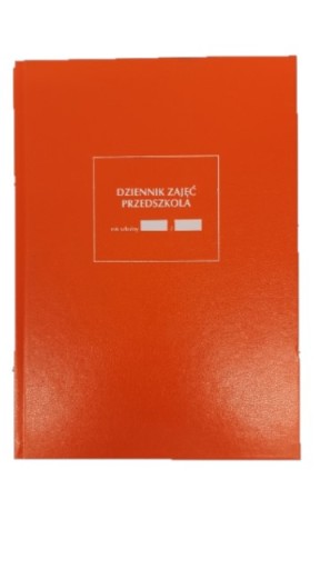 Dziennik lekcyjny zajęć przedszkola A4 pomarańczowy