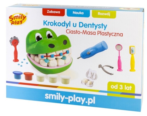 CIASTO-MASA Krokodyl U Dentysty SP83346 SMILY PLAY