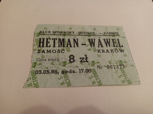 HETMAN ZAMOŚĆ - WAWEL KRAKÓW 03-05-1998 (2)