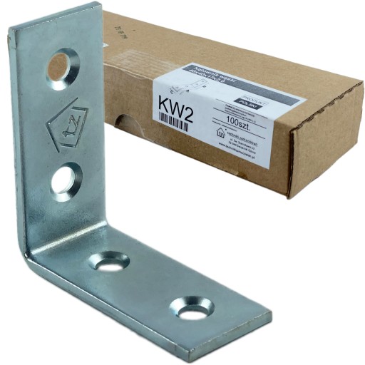 Łącznik Kątownik wąski 40x40x17x2,0mm KW2 100szt