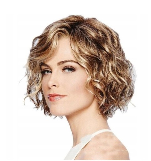 Peruka włosy krótkie naturalne blond Loinaz damska