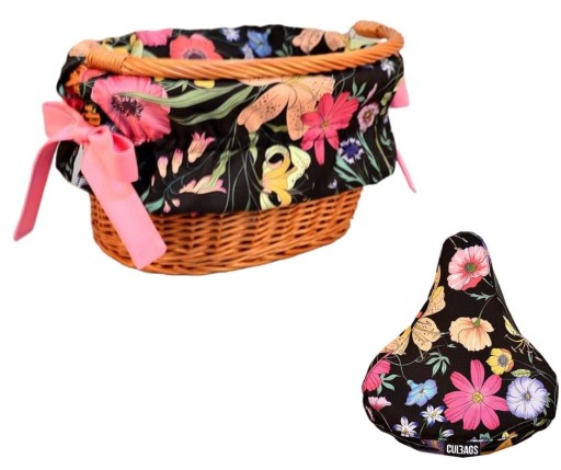 Wyściółka do koszyka + POKROWIEC KWIATY 912.003
