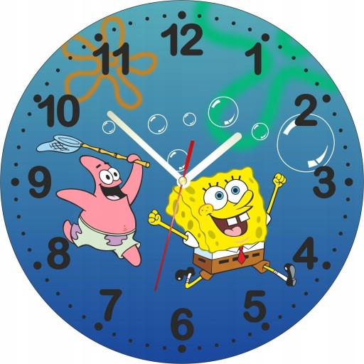 Zegar SPONGEBOB 30cm