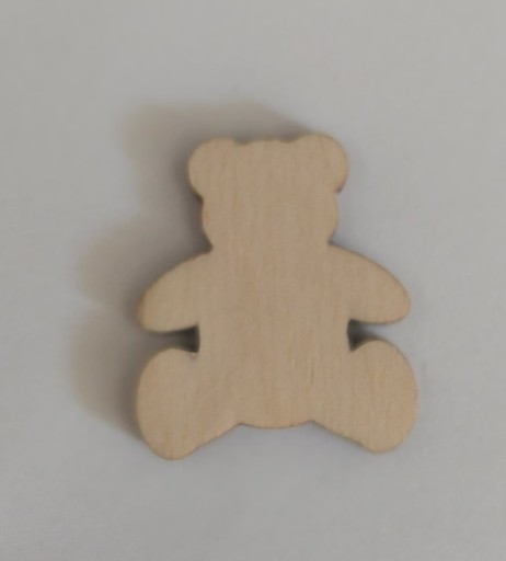 Miś ze sklejki dekor 10 cm