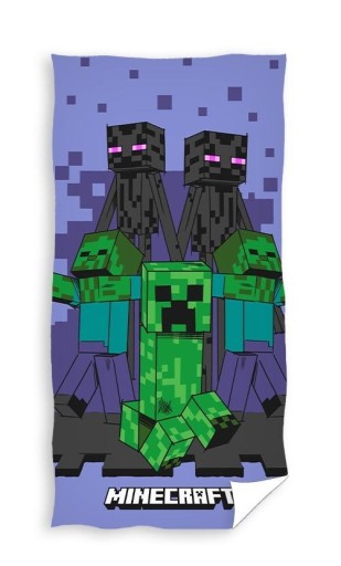 MINECRAFT Ręcznik kąpielowy plażowy bawełniany 70x140