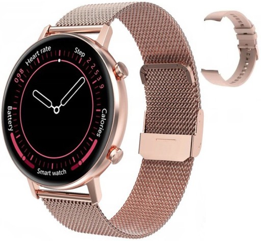 SMARTWATCH DAMSKI CIŚNIENIOMIERZ J.POLSKI 2 PASKI