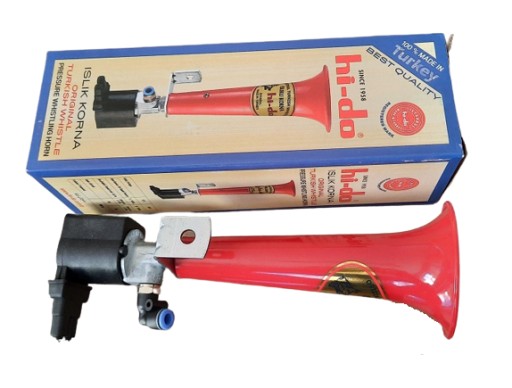 Fanfara Klaskon Sygnał Gwizdek Turecki 24V HI-DO ORYGINAŁ na powietrze TIR