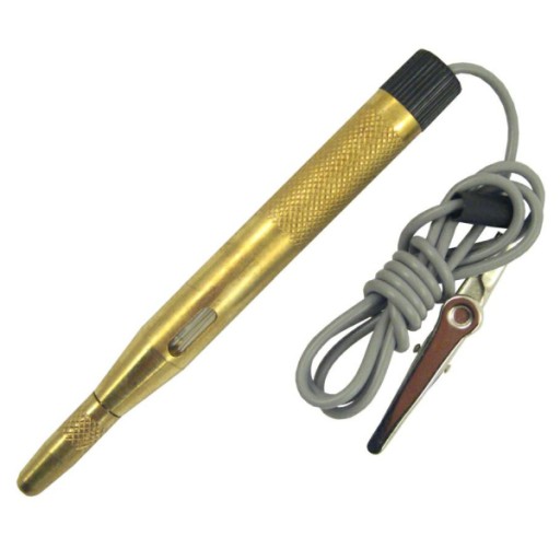 Próbnik napięcia tester 6V - 24V metalowy 12V