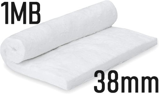 Mata ceramiczna 1mb ognioodporna izolacyjna żaroodporna 38mm 1260°C
