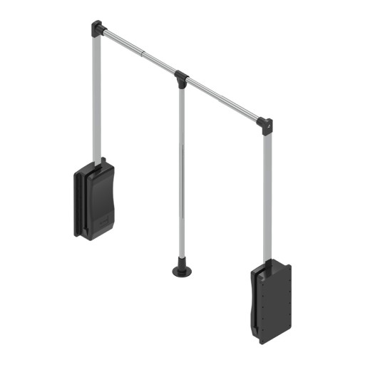 Pantograf CHROM 89-122cm 12kg wieszak drążek opuszczany z miękkim domykiem