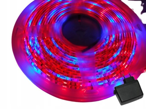 Taśma led GROW wzrost roślin 150cm IP65 ZESTAW