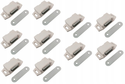 ZAMEK MAGNETYCZNY ZATRZASK MEBLOWY MAGNES 10 SZT