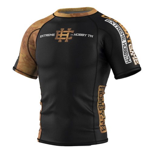 Rashguard z krótkim rękawem do MMA Męski EXTREME HOBBY GOLDEN WARRIOR 3XL