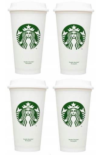 Kubek Starbucks Reusable 473 ml zestaw 4 szt.