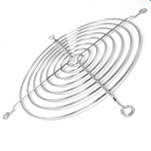 AABCOOLING GRILL 12cm CHROM STALOWA OSŁONA WIATRAK-A 120-mm SIATKA OCHRONNA