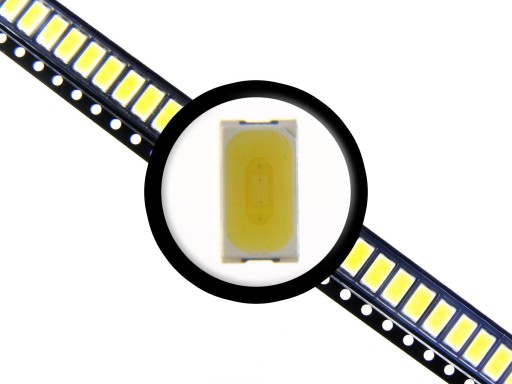 10x LED SMD 5730 0.5W 150mA BIAŁA CIEPŁA 3100K