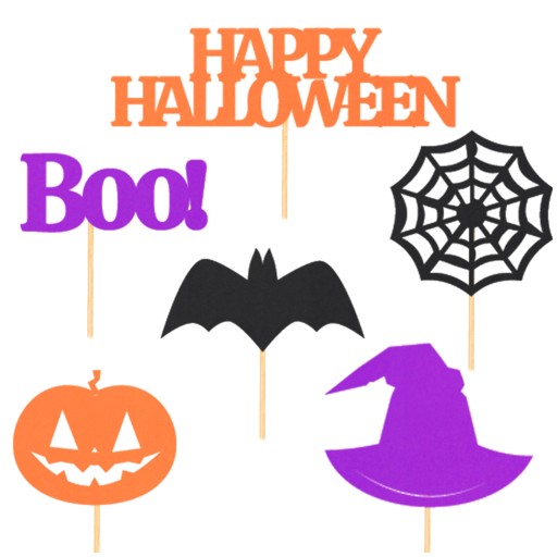 Topper Na Tort Zestaw Ozdobny Na Halloween Ozdoba