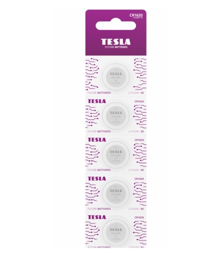 BATERIA LITOWA TESLA CR1620 B5 3.0V Li/Mn02 5 SZTU