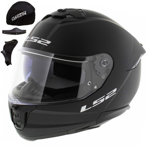 LS2 KASK MOTOCYKLOWY INTEGRALNY FF808 STREAM II SOLID MATT BLACK 2XL