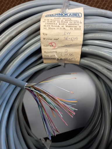 Kabel wielożyłowy TECHNOKABEL LIYY 36x0,14
