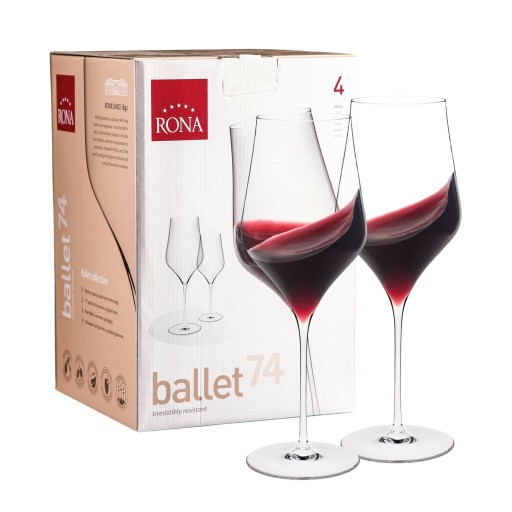 Kieliszki do wina Rona Ballet 740 ml 4 szt Komplet