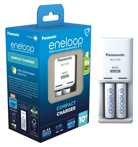 ŁADOWARKA ENELOOP BQ-CC50 EKO + 2 x R6 AA ENELOOP