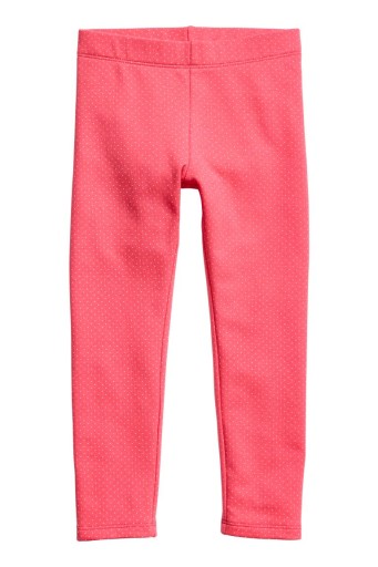 Dżersejowe legginsy kropki_ 134 H&M