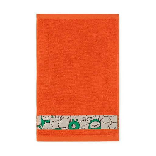 Ręcznik 70x130 Slames zwierzątka Oranż-K17-5195 pomarańczowy frotte