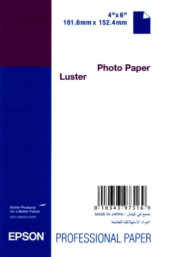 PAPIER FOTO FOTOGRAFICZNY EPSON 10x15 250g LUSTER 50 arkuszy PROMOCJA!!!