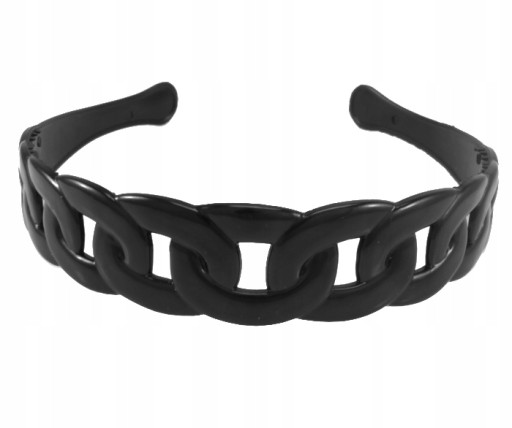OPASKA DO WŁOSÓW CZARNA ŁAŃCUCH CHAIN