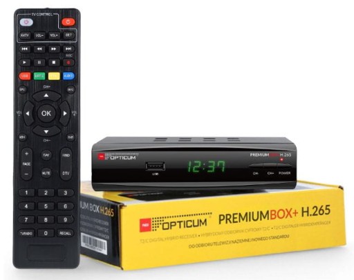 Dekoder DVB-T2 Tuner Telewizji Cyfrowej Naziemnej HD TV MUX 1 2 3 8 UHF VHF