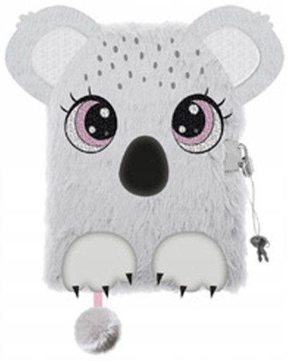 Pamiętnik z kłódką włochacz koala A5 96 kartek