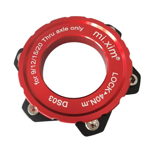Hub Center Lock Adapter Hub to hole Disc Thru Red