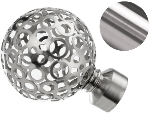 19 mm OPUS zakończenie do karnisza STAL