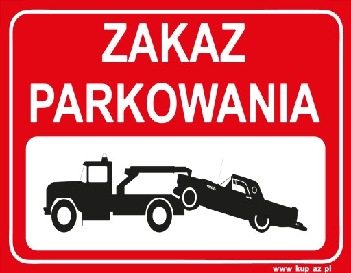 Tabliczka BHP zakaz parkowania 30x20cm #003P