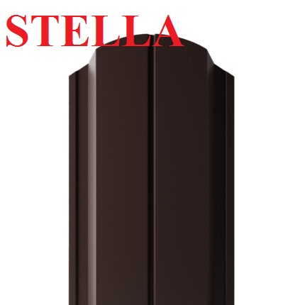 Sztacheta metalowa-STELLA Brąz POŁ DŁUGOŚĆ 0,75m