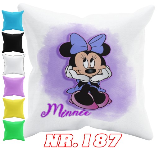 POSZEWKA NA PODUSZKĘ JAŚKA DO PRZEDSZKOLA MYSZKA MINNIE + IMIĘ GRATIS