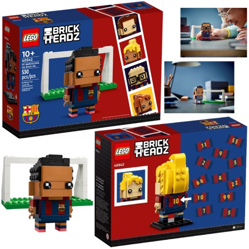 KLOCKI LEGO BRICKHEADZ PORTRET Z KLOCKÓW FC BARCELONA PREZENT DLA NIEGO
