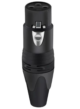 NAKAMICHI WTYK MIKROFONOWY XLR ŻEŃSKI MIEDŹ SREBRO