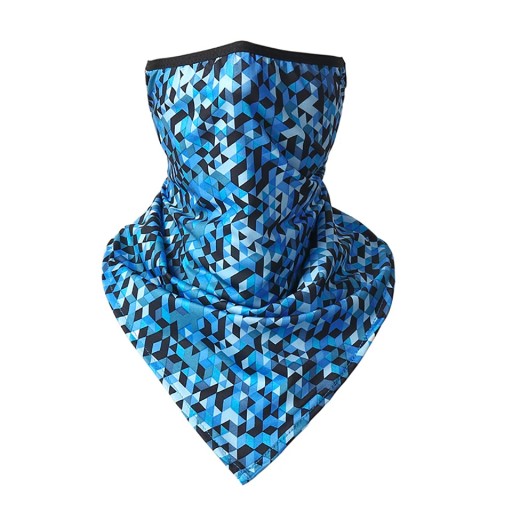 Ice Silk Hanging Ear Triangle Scarf Summer Anti-UV Sun Protection