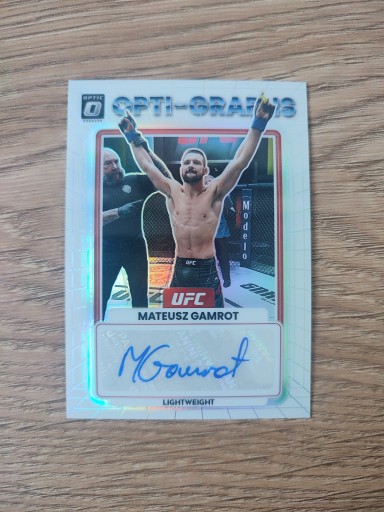 Mateusz Gamrot autograf auto donruss UFC karta