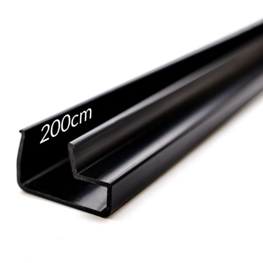 Wsuwka plastikowa L czarna na Spacewall 200cm