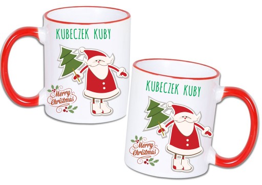 ŚWIĄTECZNY KUBEK MIKOŁAJKI GWIAZDKA + TWOJE IMIĘ