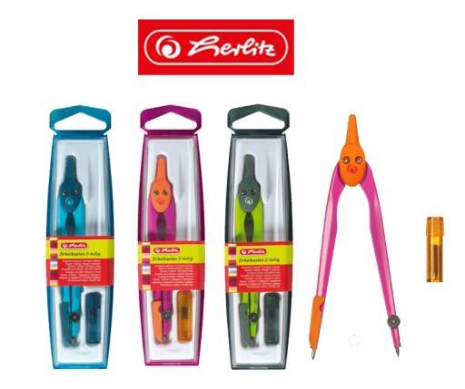 Cyrkiel szkolny + grafit Herlitz 8710055