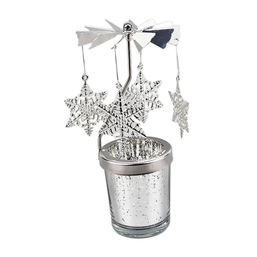 Rotating Candlestick Rotating Snowflake