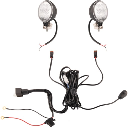 Dwie lampy robocze 4xLED 700 LM 14W + podłączenie