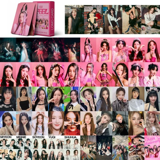 LOMO Kpop Gidle Photocards I czuję karty Lomo albumu (G)I-DLE 2023 światow