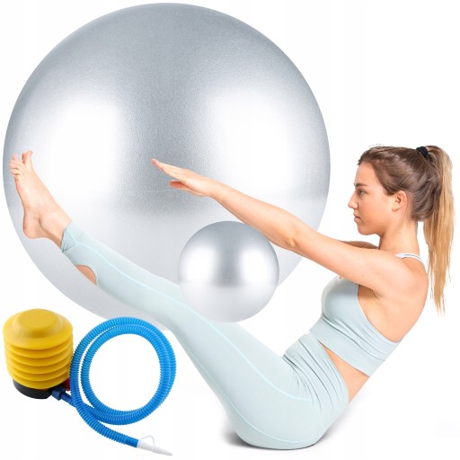 PIŁKA GIMNASTYCZNA FITNESS DO ĆWICZEŃ REHABILITACYJNA PILATES 25cm + POMPKA