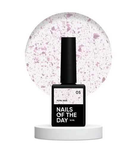 NAILSOFTHEDAY Potal Base 05 10 ml RÓŻOWE DROBINKI
